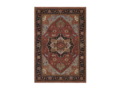 Heriz Heriz hand-knotted wool rug in Red, 4'11" x 7'4", SKU O092784