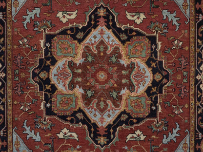 Heriz Heriz hand-knotted wool rug in Red, 4'11" x 7'4", SKU O092784 (view 5)