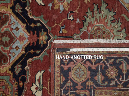 Heriz Heriz hand-knotted wool rug in Red, 4'11" x 7'4", SKU O092784 (view 8)