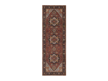 Heriz Heriz hand-knotted wool runner in Red, 3'11" x 12', SKU O092785