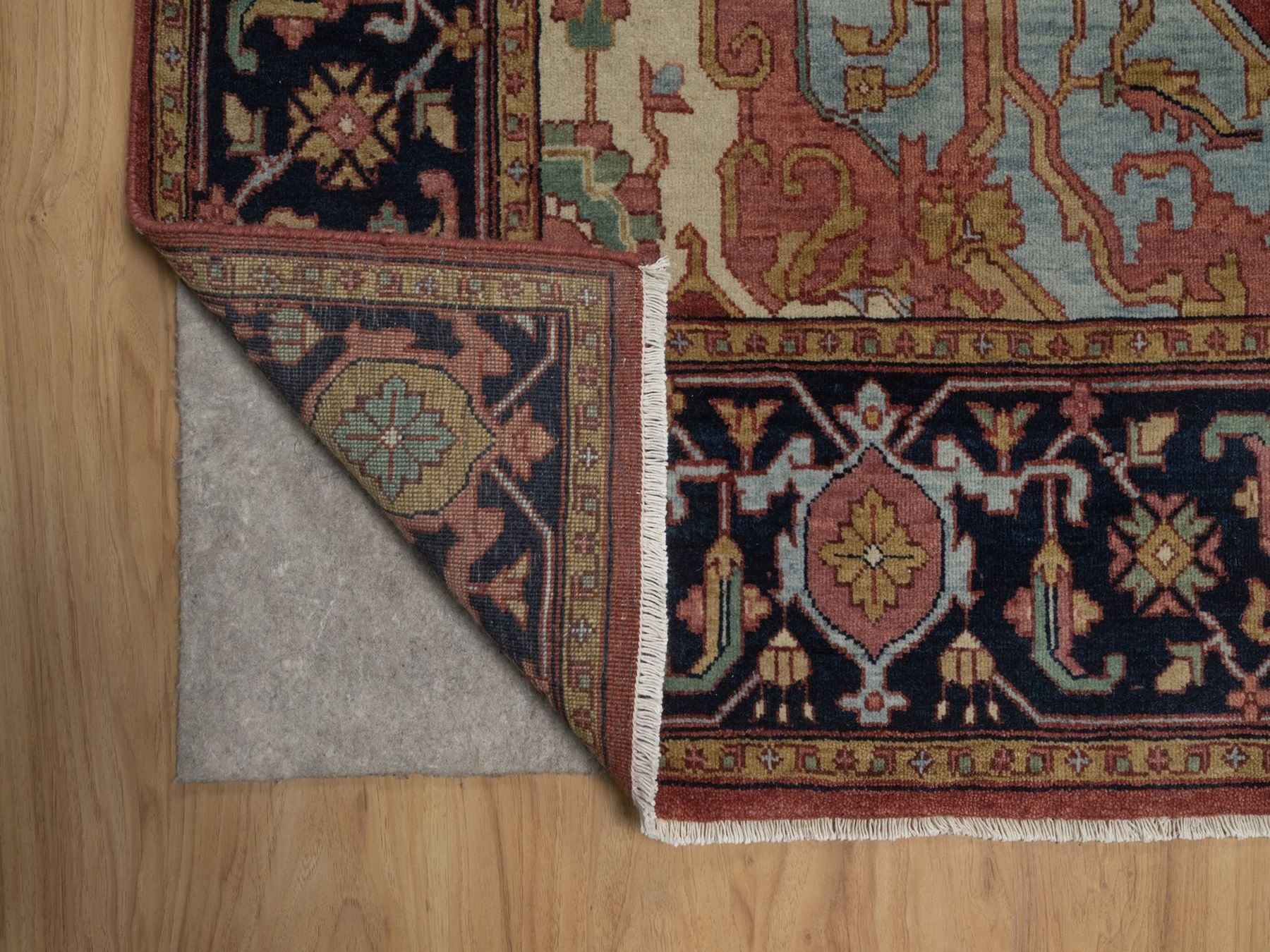 Heriz Heriz hand-knotted wool rug in Red, 5'11" x 9'2", SKU O092786 (view 4)