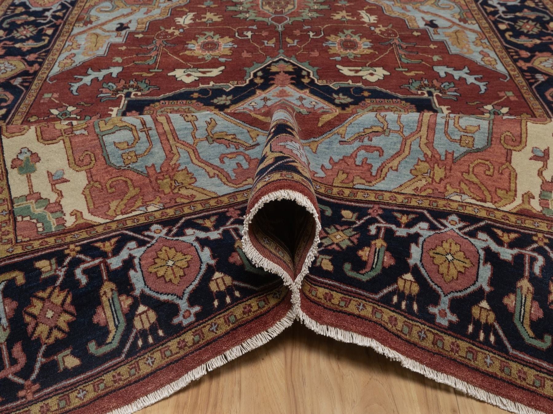 Heriz Heriz hand-knotted wool rug in Red, 5'11" x 9'2", SKU O092786 (view 5)