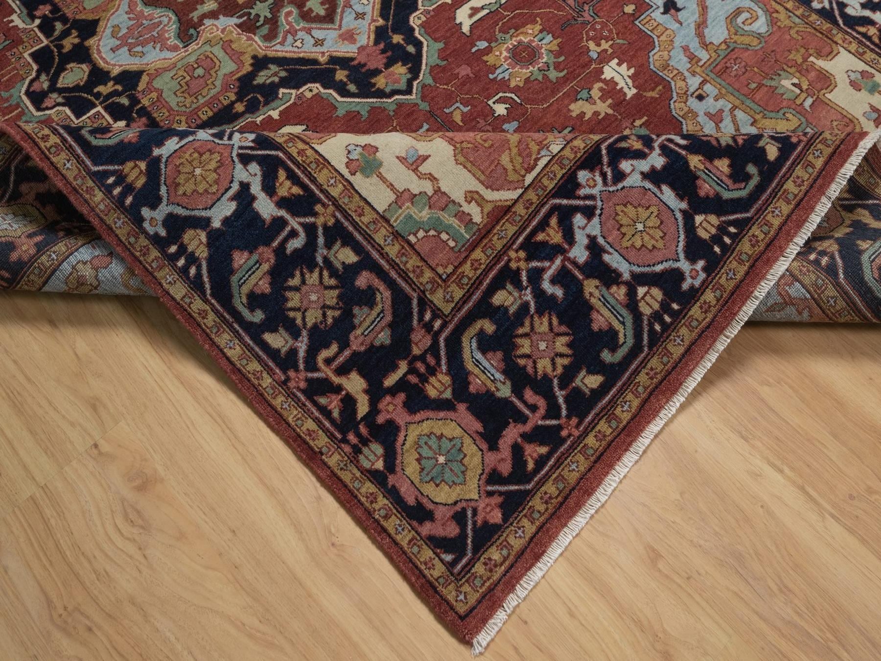 Heriz Heriz hand-knotted wool rug in Red, 5'11" x 9'2", SKU O092786 (view 6)