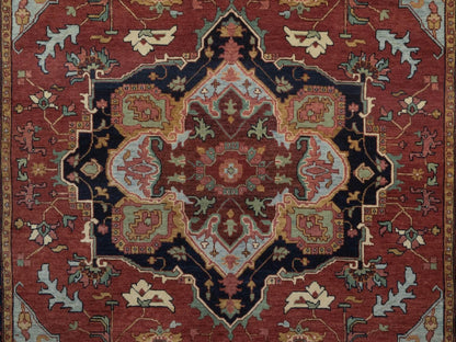 Heriz Heriz hand-knotted wool rug in Red, 5'11" x 9'2", SKU O092786 (view 8)