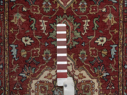 Heriz Heriz hand-knotted wool runner in Red, 2'7" x 19'11", SKU O092787 (view 4)