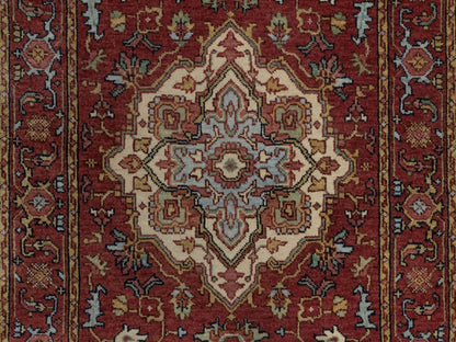 Heriz Heriz hand-knotted wool runner in Red, 2'7" x 19'11", SKU O092787 (view 5)