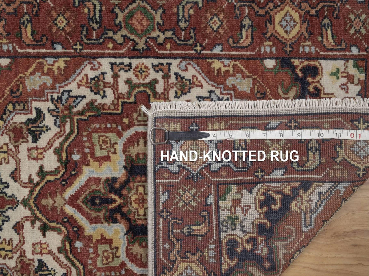 Heriz Heriz hand-knotted wool rug in Ivory, 2'1" x 3', SKU O092789 (view 8)
