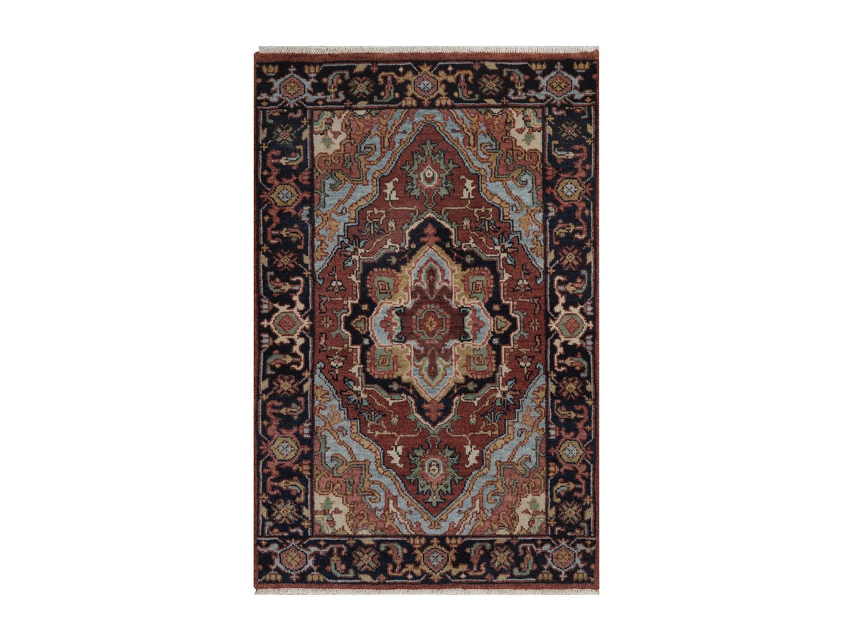 Heriz Heriz hand-knotted wool rug in Red, 2' x 3'1", SKU O092790