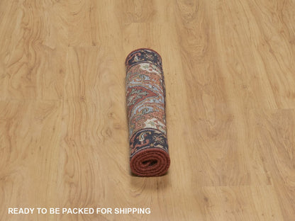 Heriz Heriz hand-knotted wool rug in Red, 2' x 3'1", SKU O092790 (view 6)