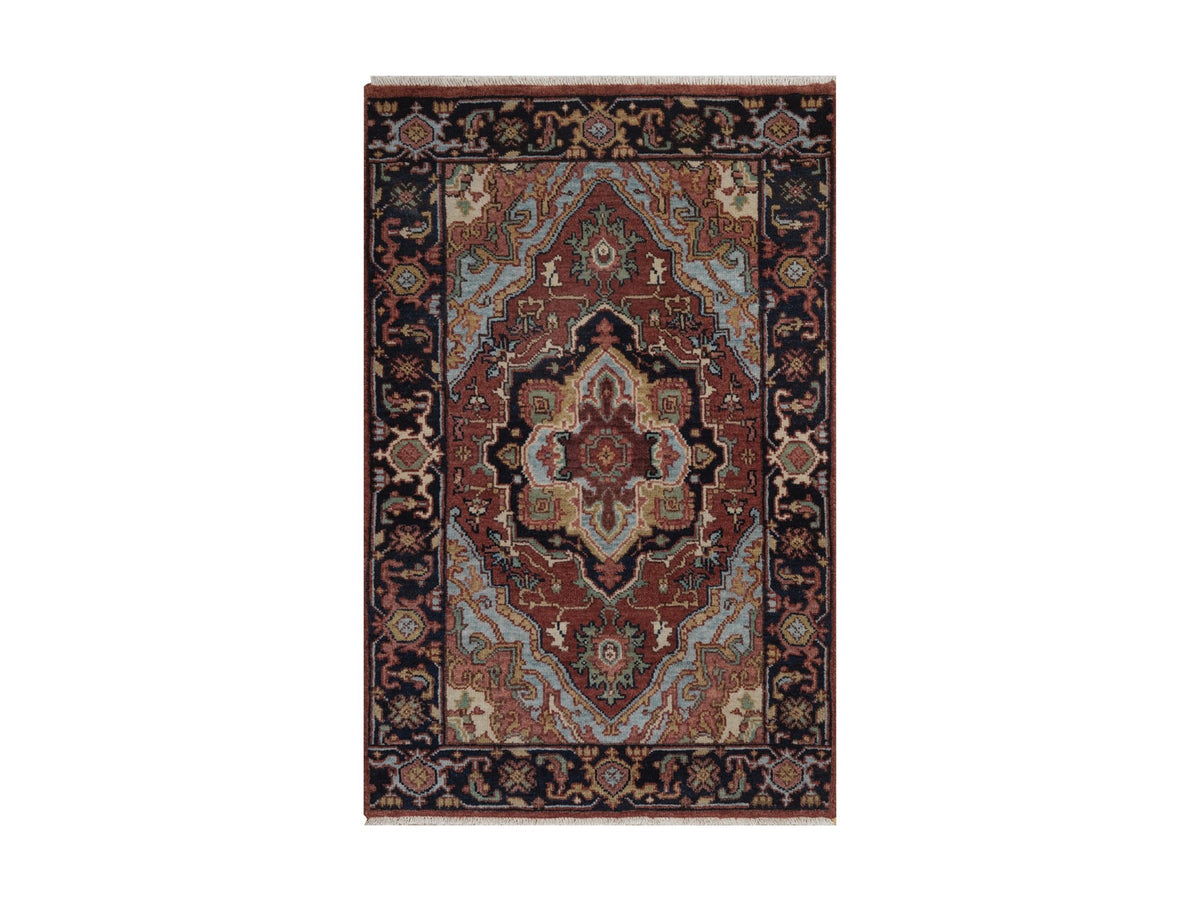 Heriz Heriz hand-knotted wool rug in Red, 2' x 3'1", SKU O092791