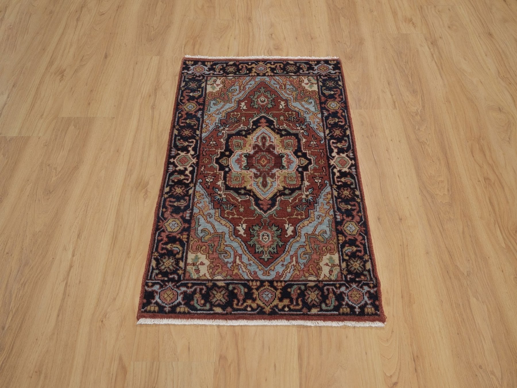 Heriz Heriz hand-knotted wool rug in Red, 2' x 3'1", SKU O092791 (view 2)