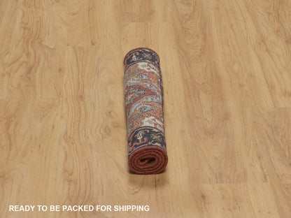 Heriz Heriz hand-knotted wool rug in Red, 2' x 3'1", SKU O092791 (view 6)