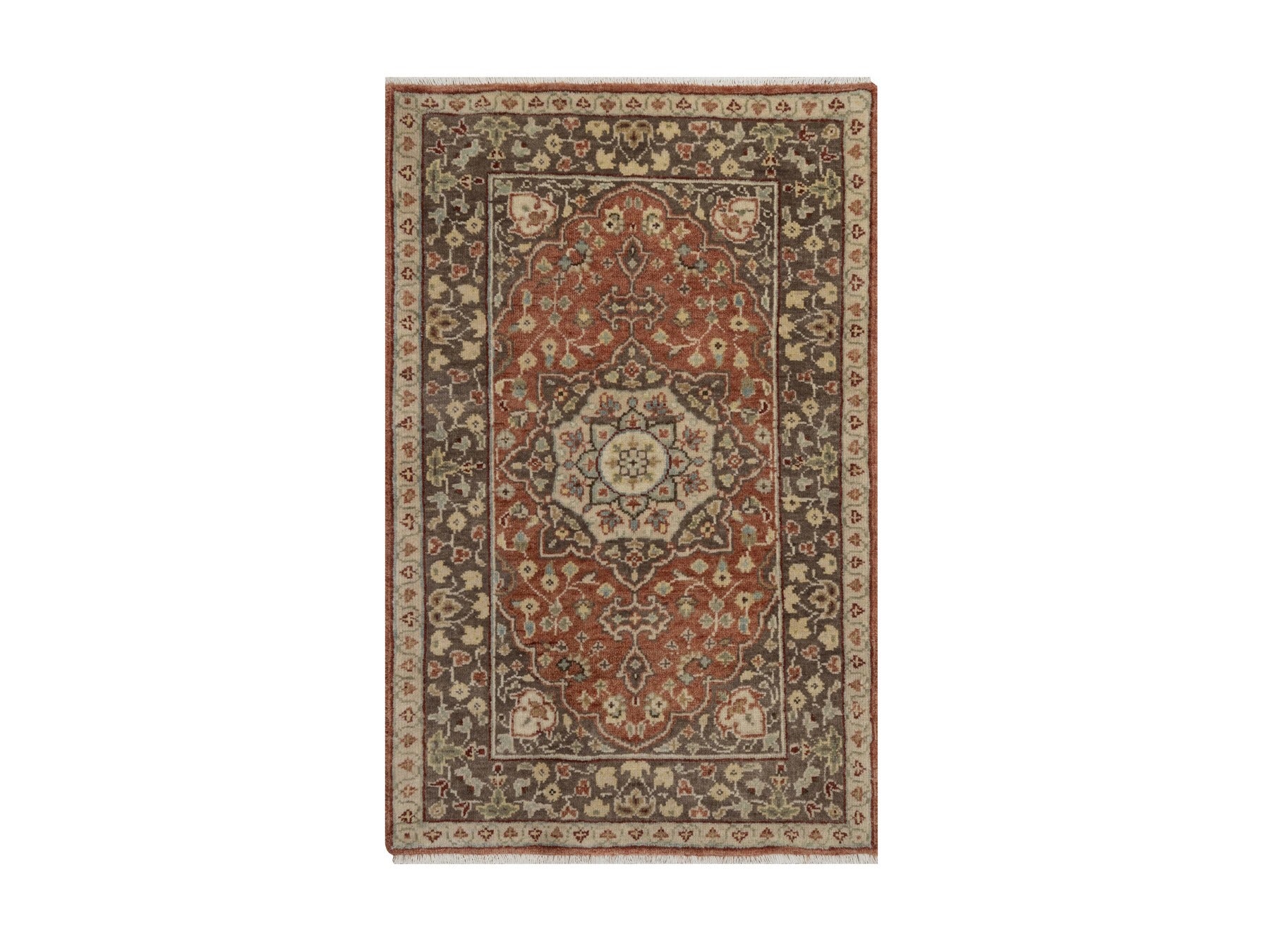 Tabriz hand-knotted wool rug in Red, 2' x 3'2", SKU O092792
