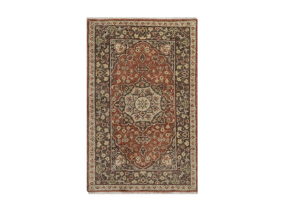 Tabriz hand-knotted wool rug in Red, 2' x 3'2", SKU O092792
