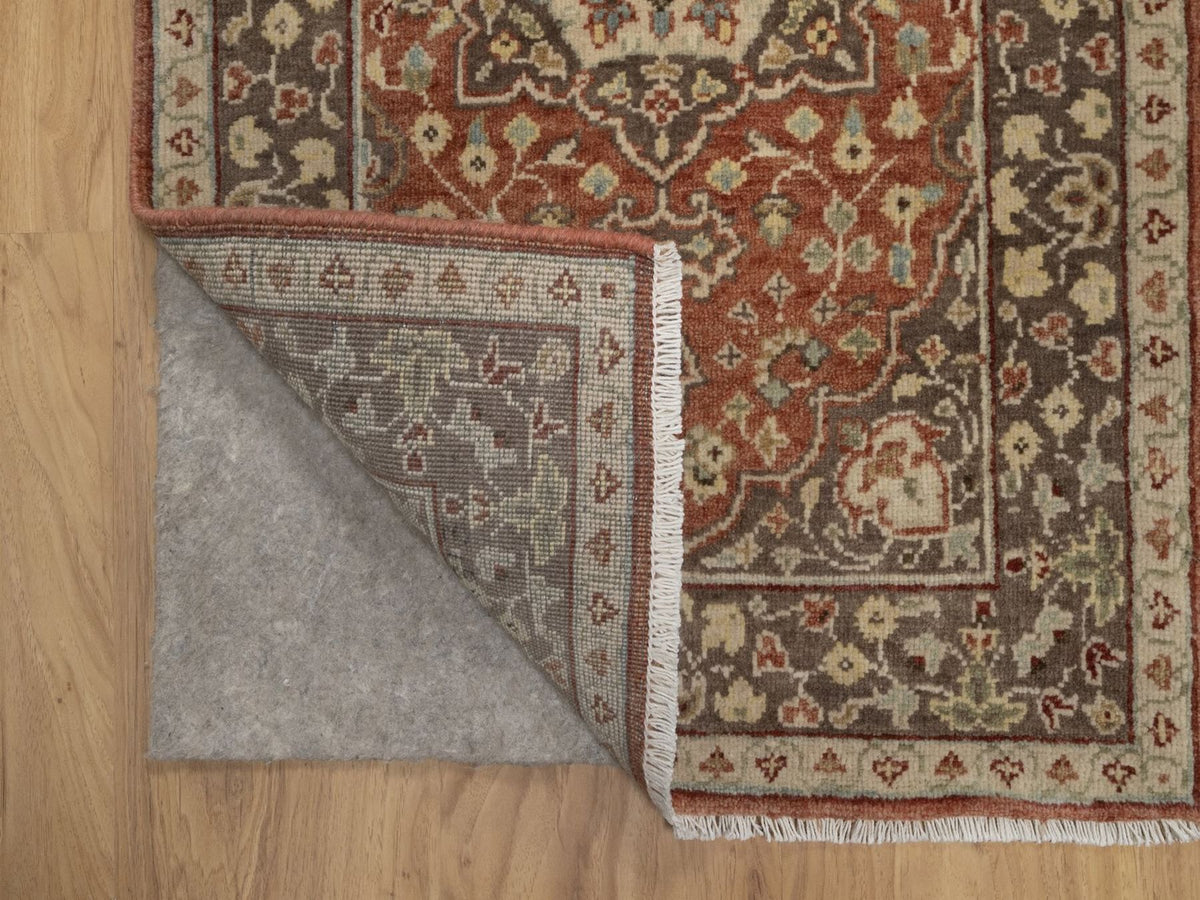 Tabriz hand-knotted wool rug in Red, 2' x 3'2", SKU O092792 (view 3)