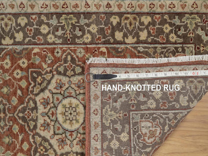 Tabriz hand-knotted wool rug in Red, 2' x 3'2", SKU O092792 (view 8)
