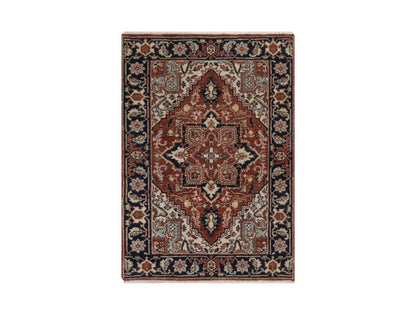 Heriz Heriz hand-knotted wool rug in Red, 2'1" x 3', SKU O092793