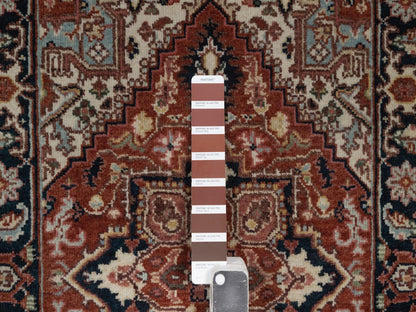 Heriz Heriz hand-knotted wool rug in Red, 2'1" x 3', SKU O092793 (view 4)