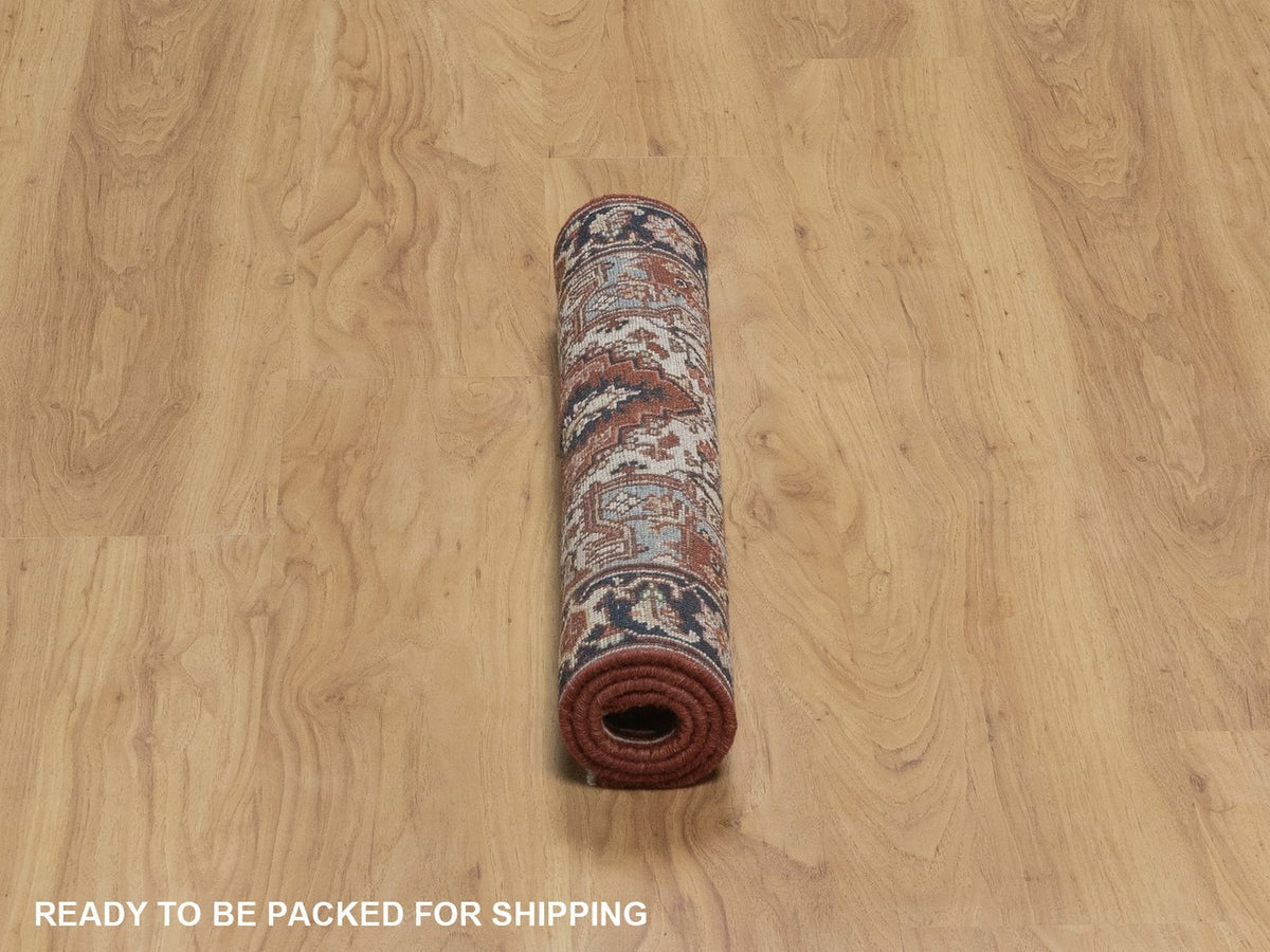 Heriz Heriz hand-knotted wool rug in Red, 2'1" x 3', SKU O092793 (view 6)