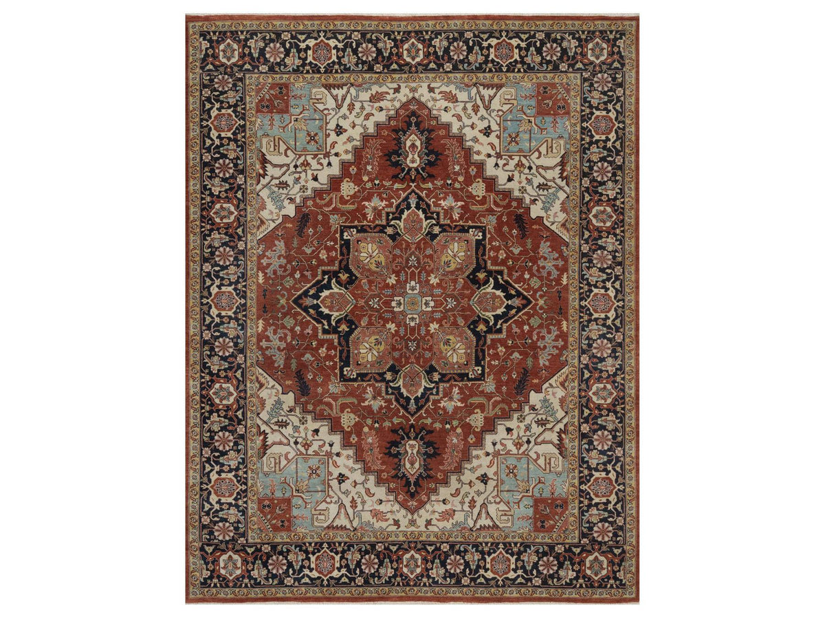 Heriz Heriz hand-knotted wool rug in Red, 7'10" x 10'1", SKU O092794