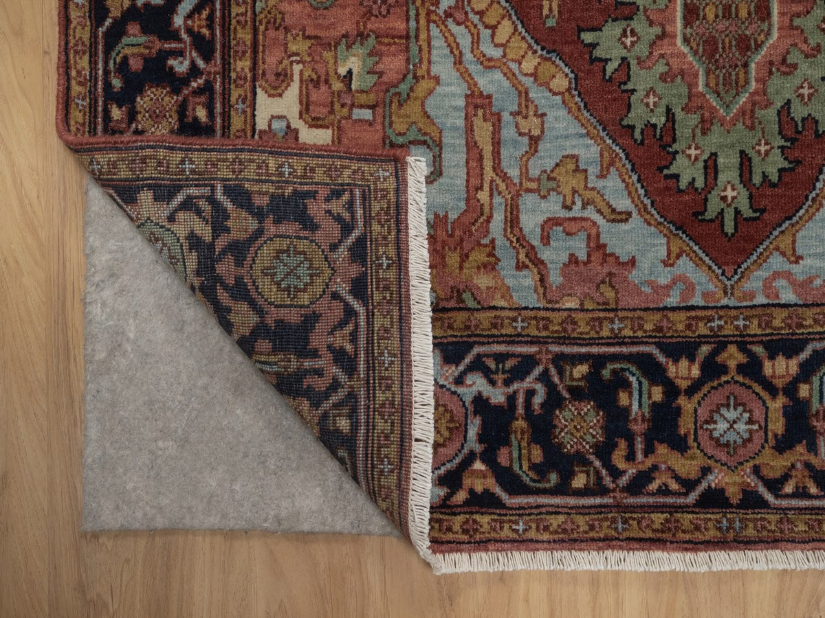 Heriz Heriz hand-knotted wool rug in Red, 4'1" x 6'1", SKU O092796 (view 3)