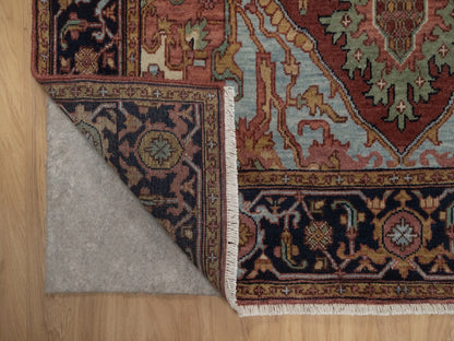 Heriz Heriz hand-knotted wool rug in Red, 4'1" x 6'1", SKU O092796 (view 3)