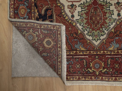 Heriz Heriz hand-knotted wool rug in Ivory, 3'11" x 6', SKU O092797 (view 3)