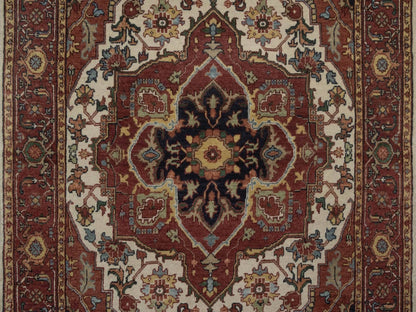 Heriz Heriz hand-knotted wool rug in Ivory, 3'11" x 6', SKU O092797 (view 5)