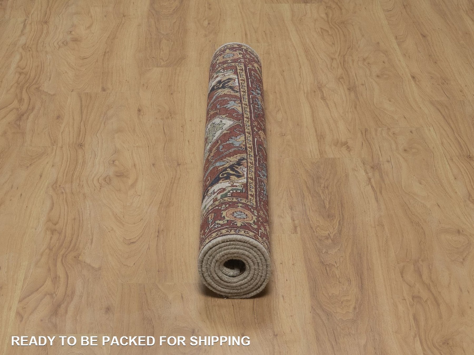 Heriz Heriz hand-knotted wool rug in Ivory, 3'11" x 6', SKU O092797 (view 6)