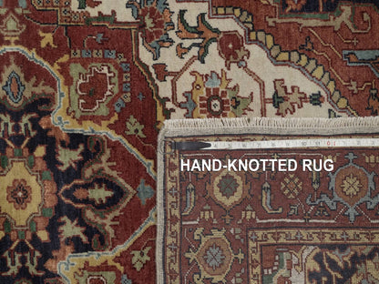 Heriz Heriz hand-knotted wool rug in Ivory, 3'11" x 6', SKU O092797 (view 8)