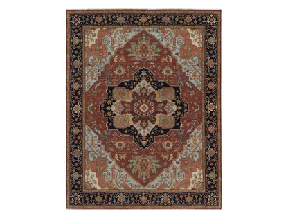 Heriz Heriz hand-knotted wool rug in Red, 7'9" x 10', SKU O092798