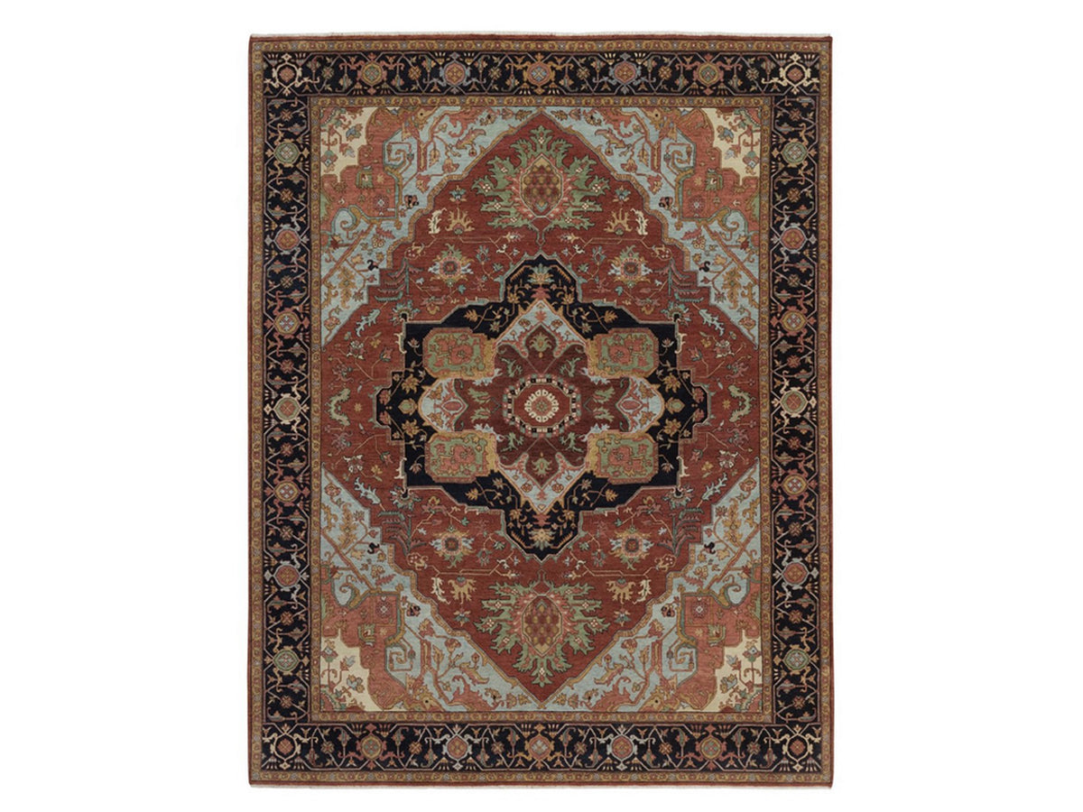 Heriz Heriz hand-knotted wool rug in Red, 7'9" x 10', SKU O092798
