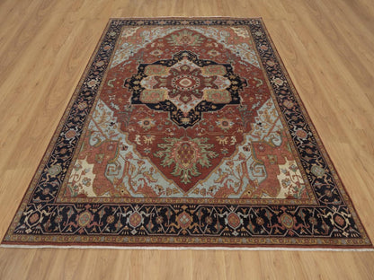 Heriz Heriz hand-knotted wool rug in Red, 7'9" x 10', SKU O092798 (view 2)