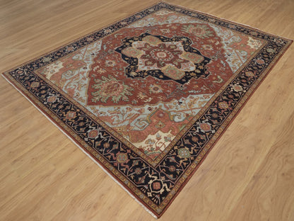Heriz Heriz hand-knotted wool rug in Red, 7'9" x 10', SKU O092798 (view 3)
