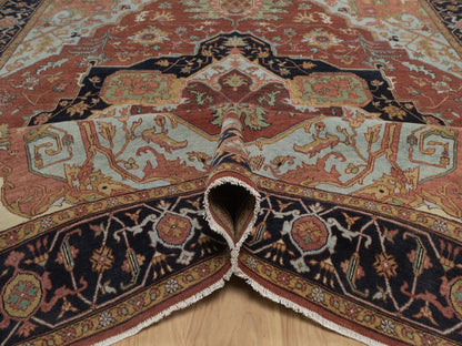 Heriz Heriz hand-knotted wool rug in Red, 7'9" x 10', SKU O092798 (view 5)