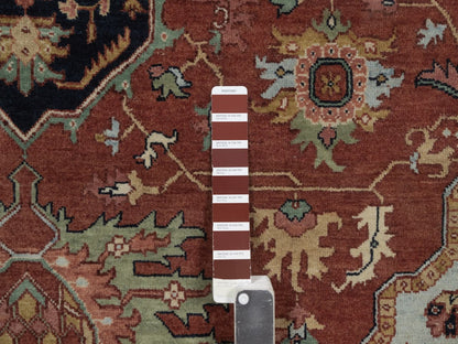 Heriz Heriz hand-knotted wool rug in Red, 7'9" x 10', SKU O092798 (view 7)