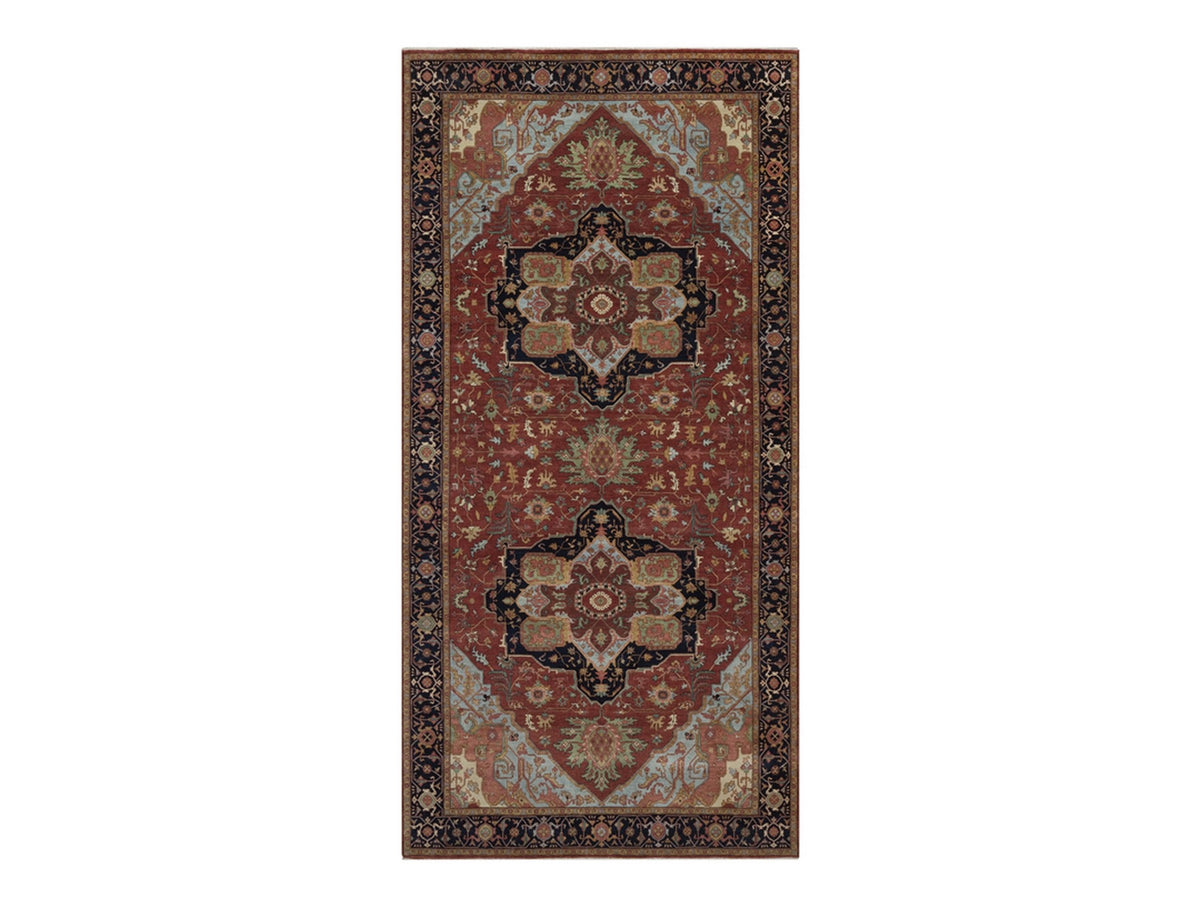 Heriz Heriz hand-knotted wool rug in Red, 7'10" x 16', SKU O092799