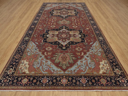 Heriz Heriz hand-knotted wool rug in Red, 7'10" x 16', SKU O092799 (view 2)