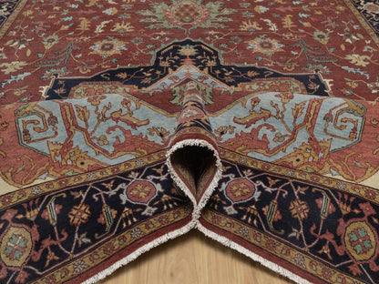 Heriz Heriz hand-knotted wool rug in Red, 7'10" x 16', SKU O092799 (view 5)