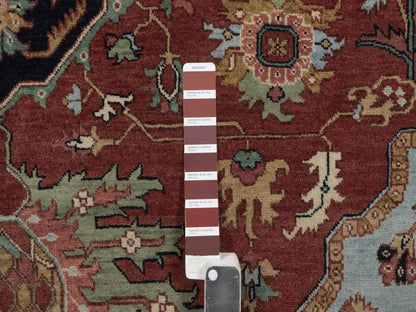 Heriz Heriz hand-knotted wool rug in Red, 7'10" x 16', SKU O092799 (view 7)