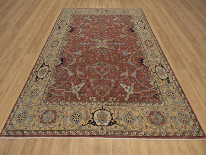 Heriz Heriz hand-knotted wool rug in Red, 7'10" x 10'1", SKU O092801 (view 2)
