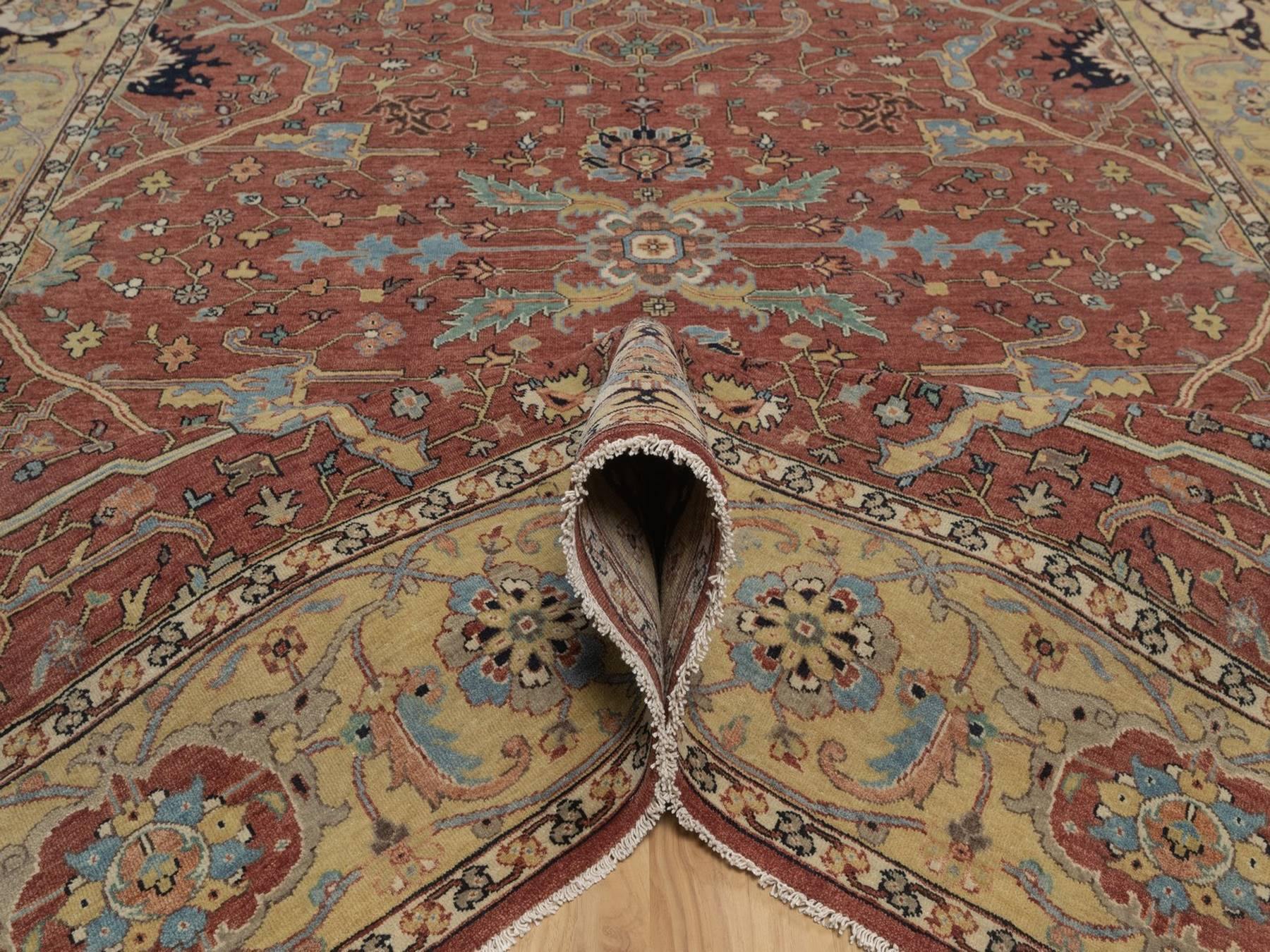 Heriz Heriz hand-knotted wool rug in Red, 7'10" x 10'1", SKU O092801 (view 5)