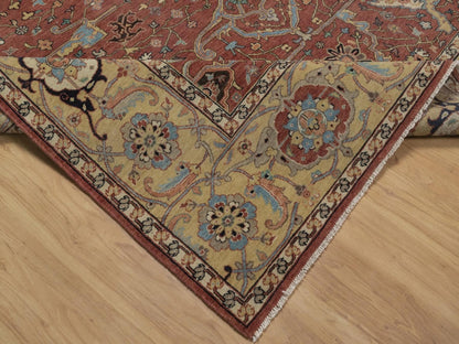 Heriz Heriz hand-knotted wool rug in Red, 7'10" x 10'1", SKU O092801 (view 6)