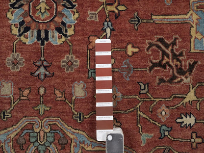 Heriz Heriz hand-knotted wool rug in Red, 7'10" x 10'1", SKU O092801 (view 7)