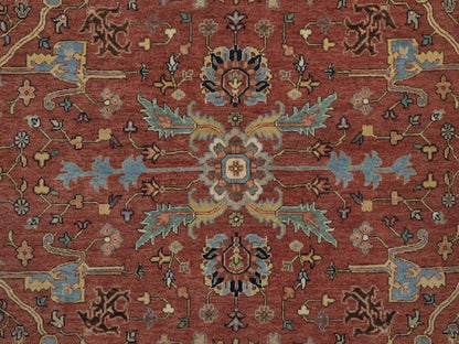 Heriz Heriz hand-knotted wool rug in Red, 7'10" x 10'1", SKU O092801 (view 8)