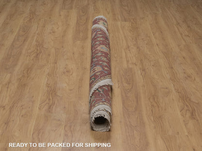 Heriz Heriz hand-knotted wool rug in Ivory, 6'10" x 6'10", SKU O092803 (view 6)