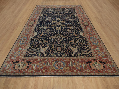 Heriz Heriz hand-knotted wool rug in Blue, 8'10" x 12'1", SKU O092806 (view 2)