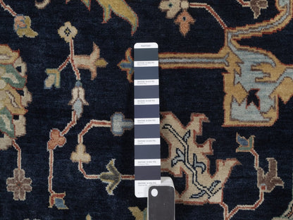 Heriz Heriz hand-knotted wool rug in Blue, 8'10" x 12'1", SKU O092806 (view 7)