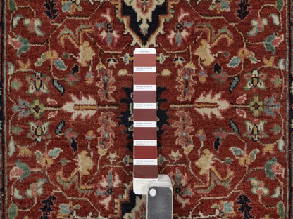 Heriz Heriz hand-knotted wool runner in Red, 2'7" x 6'3", SKU O092807 (view 4)