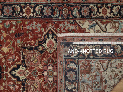 Heriz Heriz hand-knotted wool runner in Red, 2'7" x 6'3", SKU O092807 (view 8)